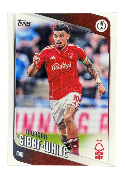 2025-26 Topps UEFA Club Competitions Morgan Gibbs White #53 Front