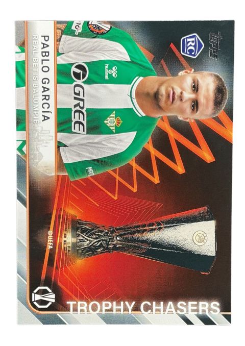 2025-26 Topps UEFA Club Competitions Pablo Garcia RC Trophy Chaser #TC-35 Front