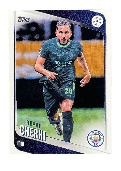 2025-26 Topps UEFA Club Competitions Rayan Cherki #1 Front