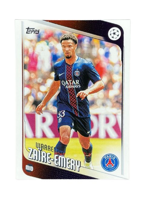 2025-26 Topps UEFA Club Competitions Warren Zaire Emery #170 Front
