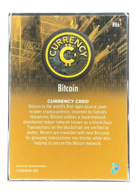 2025 Cardsmiths Currency Series 5 Bitcoin #86 Back