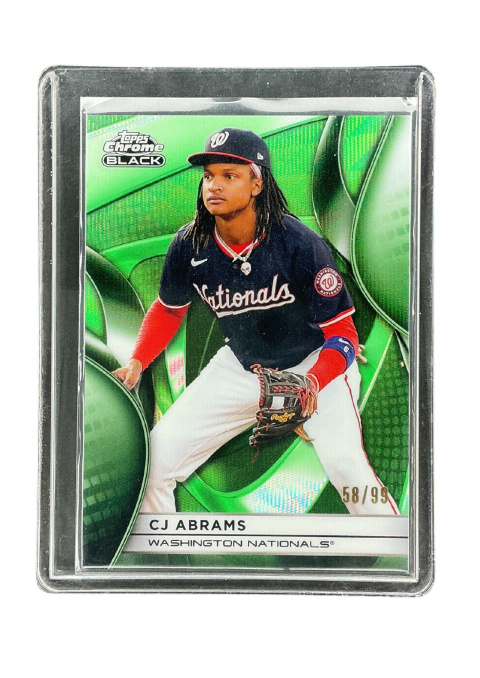 2025 Topps Chrome Black Cj Abrams /99 #137 Front