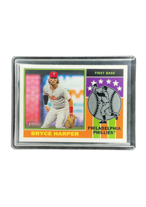 2025 Topps Heritage Bryce Harper Philadelphia Phillies #76PI-2 Front