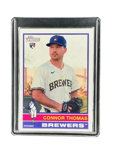 2025 Topps Heritage Connor Thomas RC Brewers #605
Front