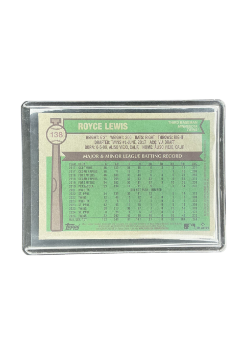 2025 Topps Heritage Royce Lewis Twins /76 #138 Back
