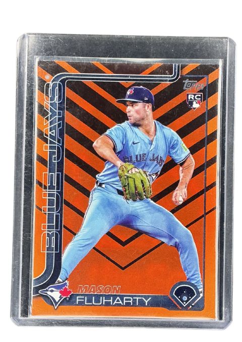 2025 Topps Update Mason Fluharty Orange & Black #US138 Front