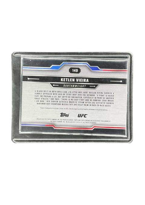 2025 Topps chrome UFC Ketlen Vieira Bantamweight #149 Back