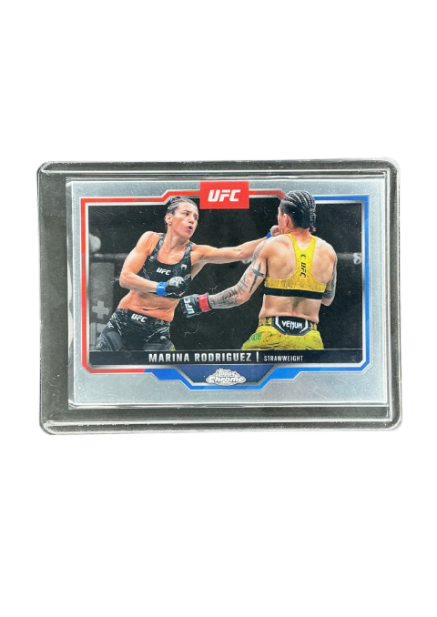 2025 Topps chrome UFC Marina Rodriguez Strawweight #145 Front
