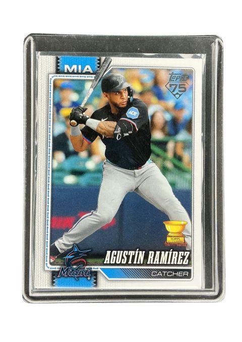 2026 Topps 75 Series 1 Agustin Ramirez All-Star Rookie Gold Cup #287 Front