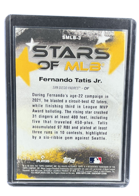 2026 Topps 75 Series 1 Fernando Tatis JR. Star Of Mlb #SMLB-3
 Back