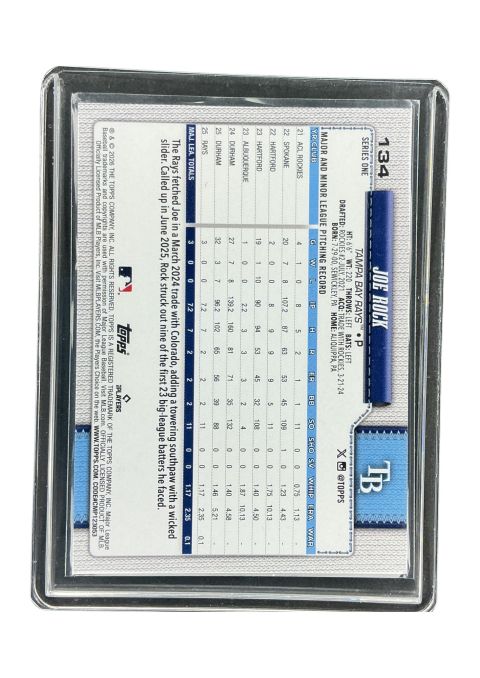 2026 Topps 75 Series 1 Joe Rock RC #134 Back