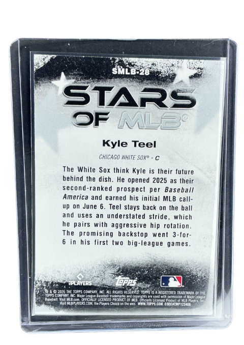2026 Topps 75 Series 1 Kyle Teel Star Of Mlb #SMLB-28
 Back