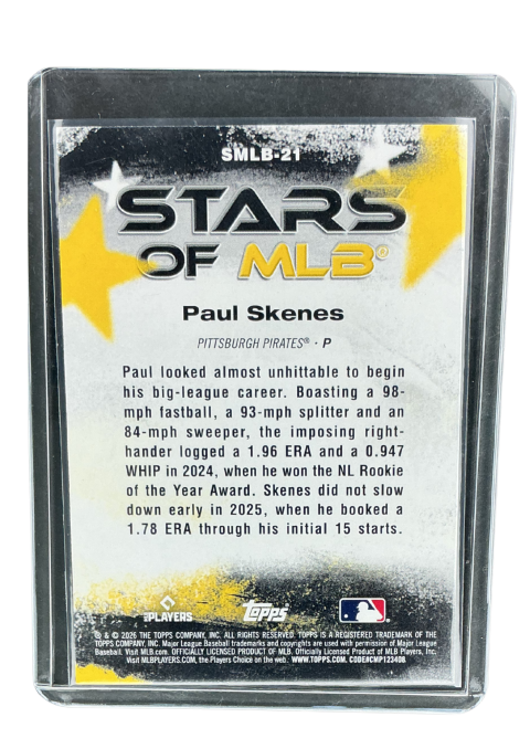 2026 Topps 75 Series 1 Paul Skenes Star Of Mlb #SMLB-21
 Back