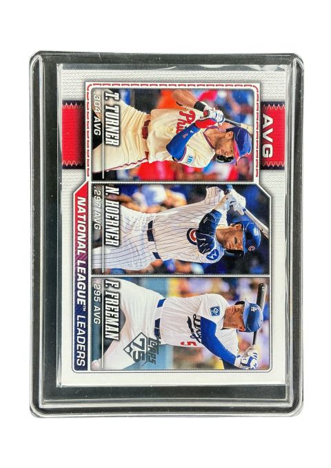 2026 Topps 75 Series 1 T.Turner, N.Hoerner, F.Freeman #151 Front