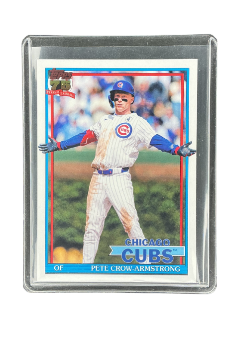 2026 Topps 75 Years Baseball Series 1 Pet Crow-Armstrong Chicaco Cubs #T91-64 Front