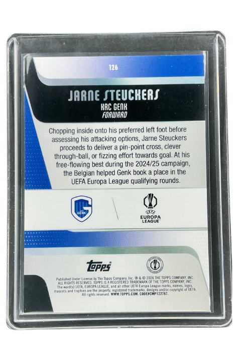 2026 Topps UCC Flagship Jarnc Steuckers RC #126 Back