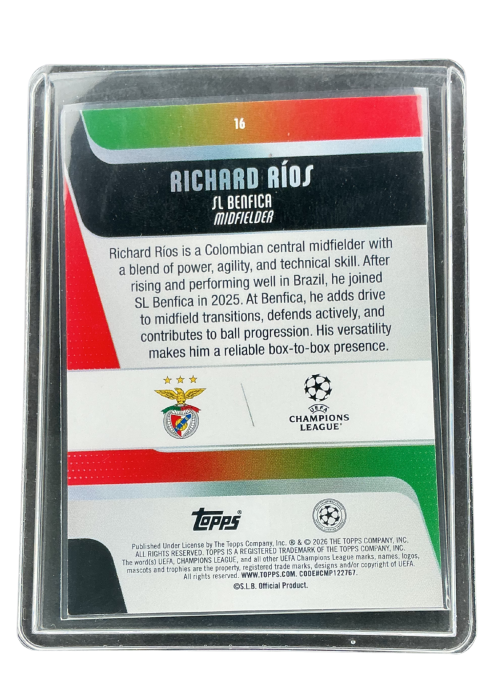 2026 Topps UCC Flagship Richard Rios #16 Back