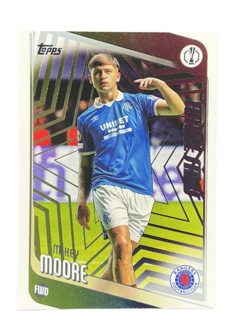 2026 UEFA Club Competitions Mikey Moore Rangers #56 Front