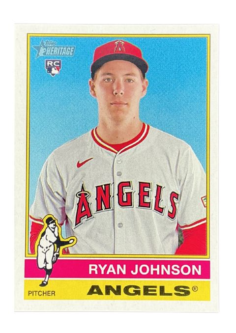 2025 Topps Heritage Baseball Ryan Johnson RC Angels #694
Front