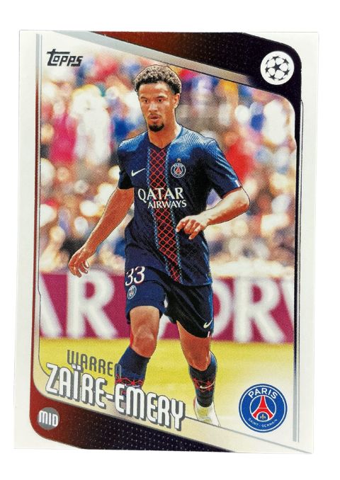 2026 Topps UEFA Club Competitions Desire Doue Paris #198 Front