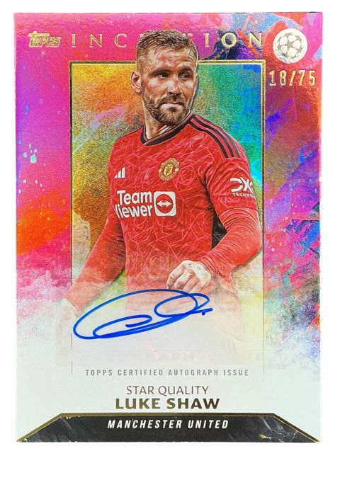2024 Topps UEFA Club Competitions Luke Shaw Star Quality Autograph /75 #SQA-SH
Front