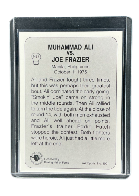 1991 AW Sports Ali Vs. Frazier III Back