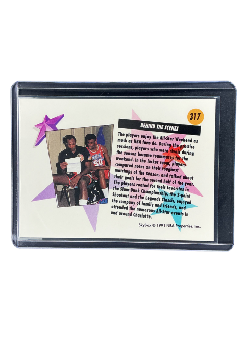 1991 Skybox NBA Behind The Scenes #317 Back