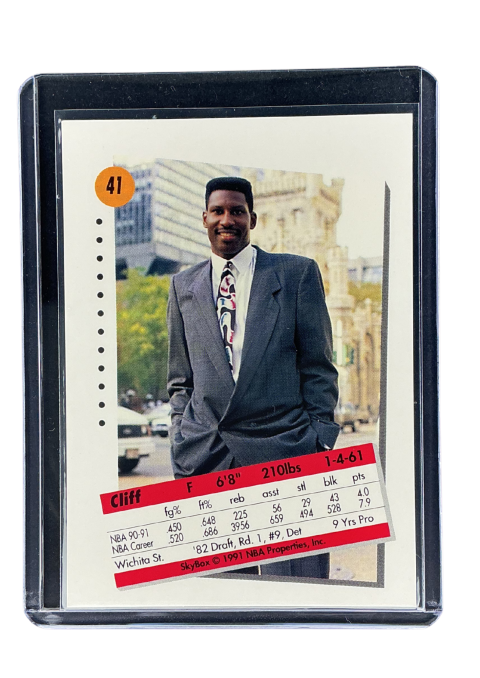 1991 Skybox NBA Cliff Levingston #41 Back