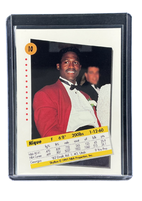 1991 Skybox NBA Dominique Wilkins #10 Back