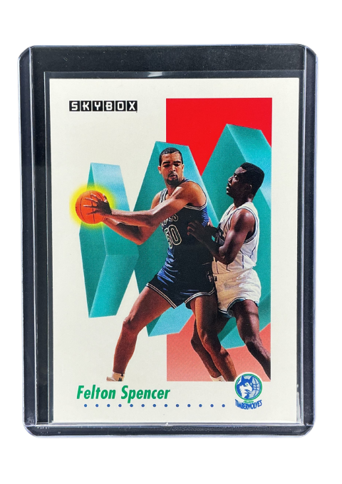 1991 Skybox NBA Felton Spencer #174 Front