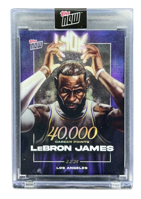 2025 Topps Now Lebron James #LJ-40K
Front