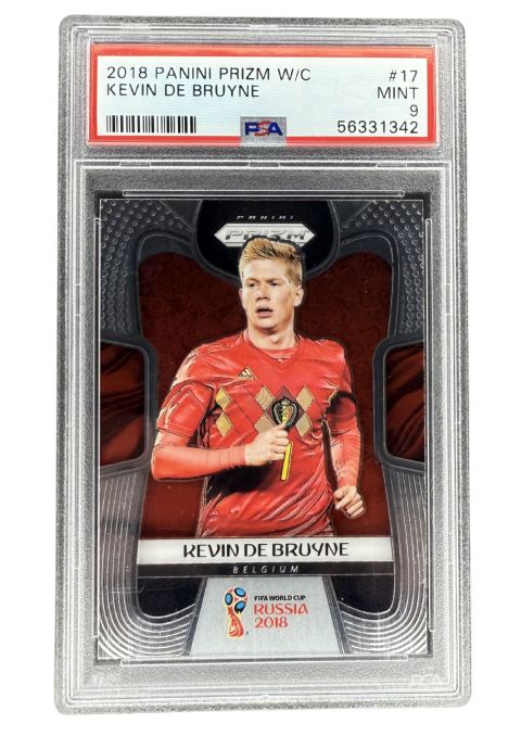 2018 Panini Prizm World Cup Kevin De Bruyne #17 PSA 9 Front