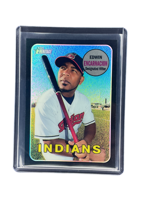 2018 Topps Heritage Edwin Encarnacion Indians /69 #THC-325 Front