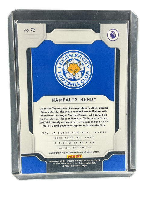 2019 Panini Prizm Nampalys Mendy RC #72
 Back
