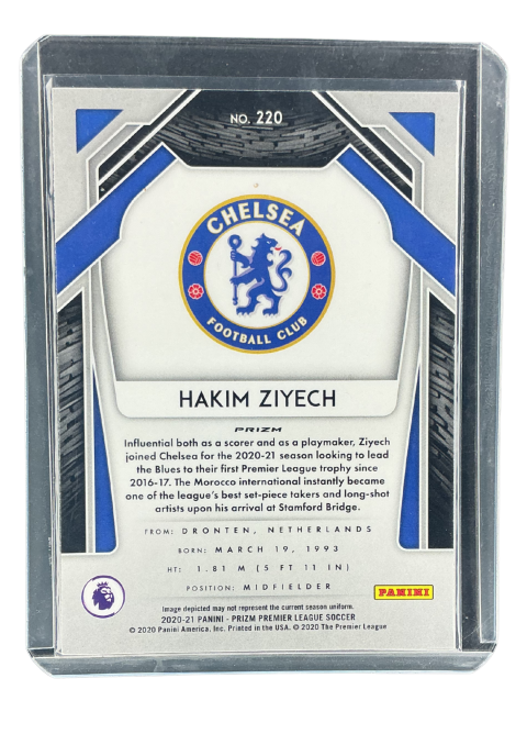 2020 Panini Prizm Hakim Ziyech Red Ice #220
 Back