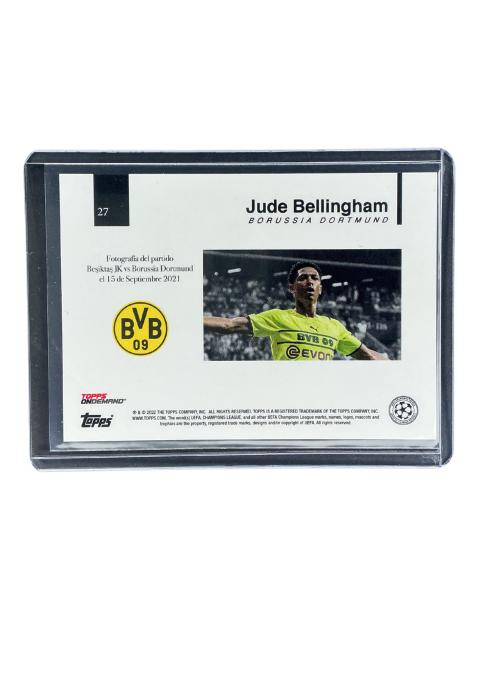 2022 Topps Ondemrnd UEFA Jude Bellingham /10 #27 Back