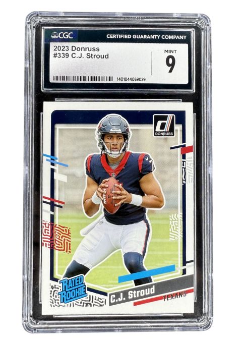 2023 Donruss NFL C.J. Stroud #339 CGC 9 Front