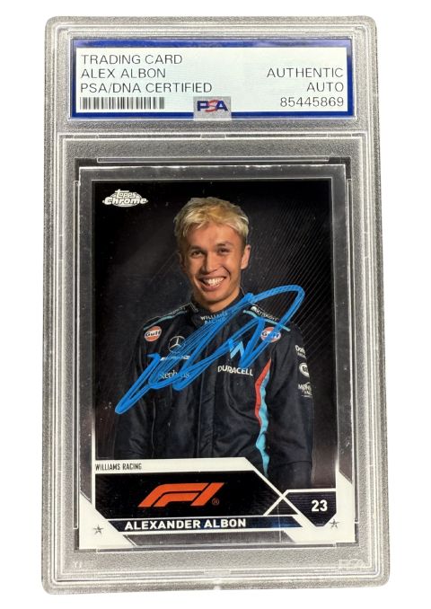 2023 Topps Chrome F1 Alex Albon PSA/DNA Certified Authentic #61 PSA Auto Front