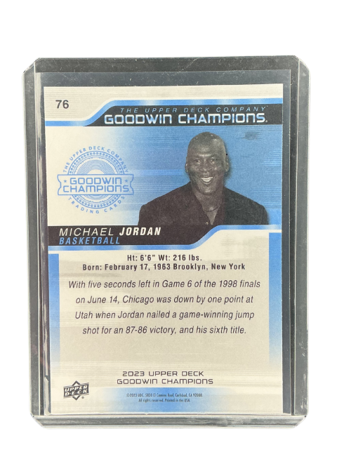 2023 Upper Deck Goodwin Champions Michael Jordan Basketball #76 Back