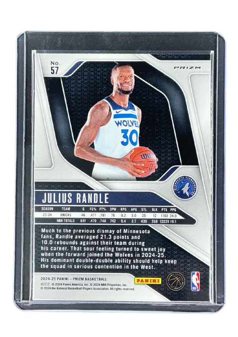2024-25 Panini Prizm Basketball Julius Randle #57 Back