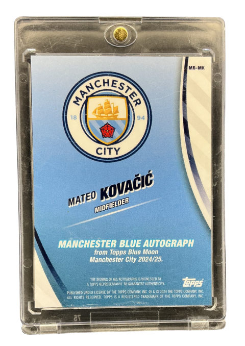 2024 Topps Blue Moon Mateo Kovacic Auto /15 #MB-MK
 Back