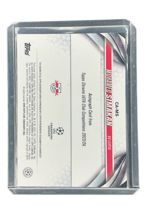 2024 Topps Chrome UEFA Club Competitions Mohamed Simakan Auto #CA-MS
 Back