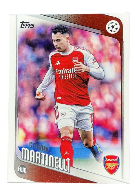 2025-26 Topps UEFA Club Competitions Grabriel Martinelli #19 Front