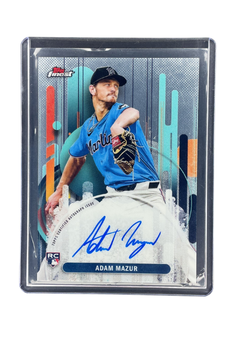 2025 Topps Finest Baseball Adam Mazur RC Auto #FA-AM Front