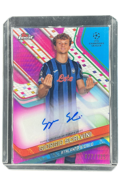 2025 Topps Finest Giorgio Scalvini Auto 77/125 #BA-SI
 Front