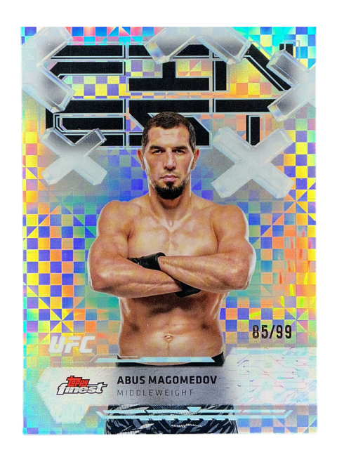 2025 Topps Finest UFC Abus Magomedov /99 #64 Front