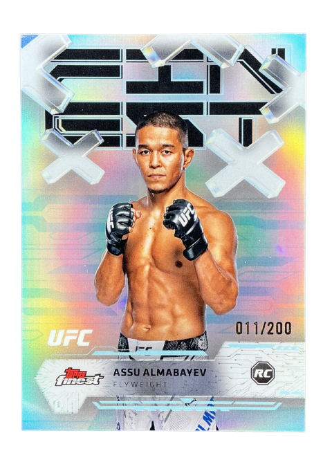 2025 Topps Finest UFC Assu Almabayev RC /200 #94 Front
