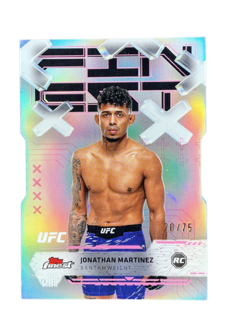 2025 Topps Finest UFC Jonathan Martinez RC /75 #51 Front
