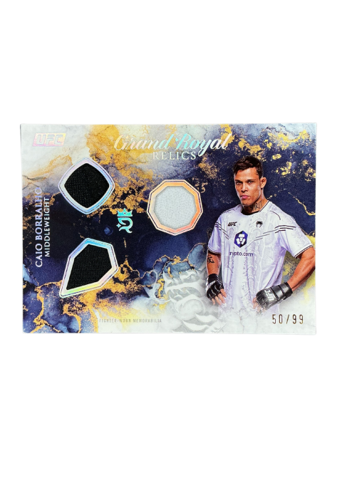 2025 Topps Royalty UFC Caio Borralho Grand Royal Relics /99 Fighter-Worn Memorabilia #GR-CB Front