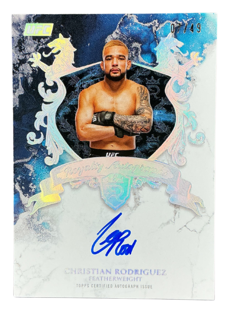 2025 Topps Royalty UFC Christian Rodriguez Royalty Autographs /49 Auto #RY-CA
Front